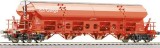 Swivel-roof 4-axle Hopper car in DB Cargo livery